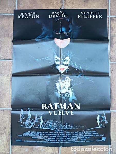 Cine: VKD 2675 BATMAN VUELVE MICHAEL KEATON TIM BURTON MICHELLE PFEIFFER POSTER ORIG 70X100 ESTRENO