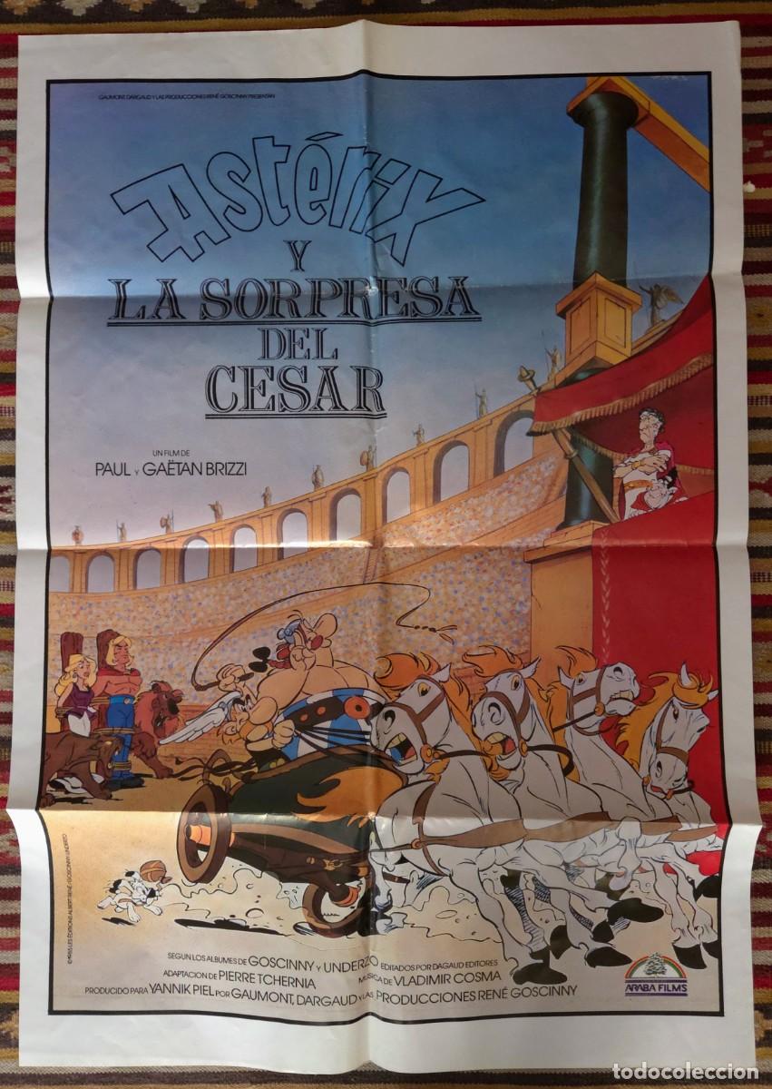 Cine: AST&Eacute;RIX Y LA SORPRESA DEL C&Eacute;SAR (1985/86) &ndash; CARTEL ORIGINAL &ndash; NUEVO SIN EXPONER