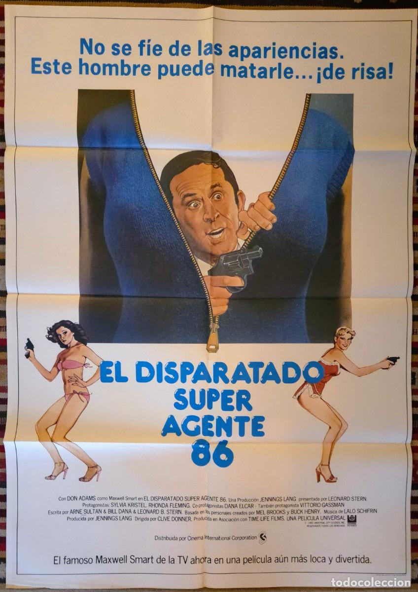 Cine: EL DISPARATADO SUPER AGENTE 86 (1980) &ndash; Cartel + 12 fotocromos completos &iexcl;IMPECABLE!