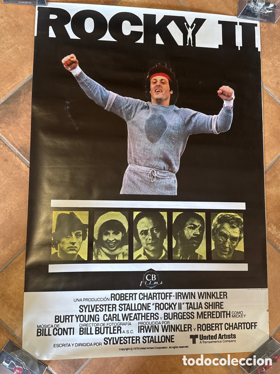 Cine: CARTEL ROCKY 2 SYLVESTER STALLONE POSTER ORIGINAL ESTRENO