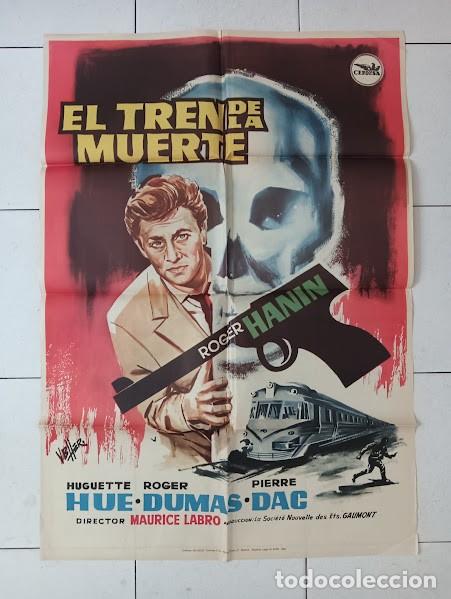 Cine: VKD 2696 EL TREN DE LA MUERTE ROGER HANIN POSTER ORIGINAL 70X100 ESTRENO