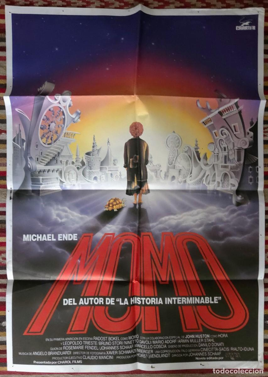 Cine: MOMO (1986) &ndash; Cartel original + 4 fotocromos &ndash; Fantas&iacute;a de culto Michael Ende