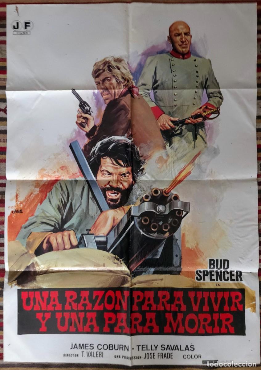 Cine: Una raz&oacute;n para vivir y una para morir (1980) &ndash; Cartel original + 7 fotocromos Bud Spencer