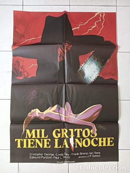 Cine: VKD 2710 MIL GRITOS TIENE LA NOCHE Pieces JUAN PIQUER SIMON POSTER ORIGINAL 70X100 ESTRENO