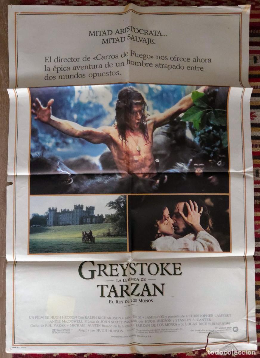Cine: GREYSTOKE TARZ&Aacute;N 1984 &middot; Cartel original + 6 fotocromos &middot; Christopher Lambert