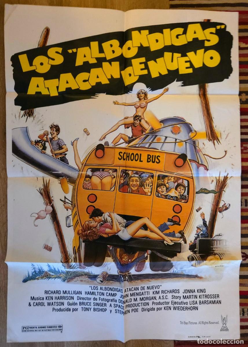 Cine: LOS ALB&Oacute;NDIGAS ATACAN DE NUEVO 1984 &ndash; 2 CARTELES ORIGINALES + 7 FOTOCROMOS