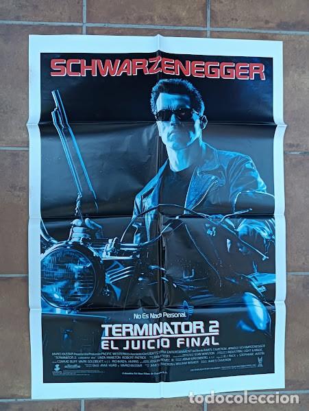 Kino: VKD 2713 TERMINATOR 2 ARNOLD SCHWARZENEGGER JAMES CAMERON POSTER ORIGINAL 70X100 ESTRENO