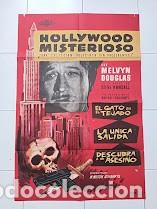 Cine: SMP 2709 HOLLYWOOD MISTERIOSO MELVYN DOUGLAS ANRO POSTER ORIGINAL 70X100 ESTRENO C