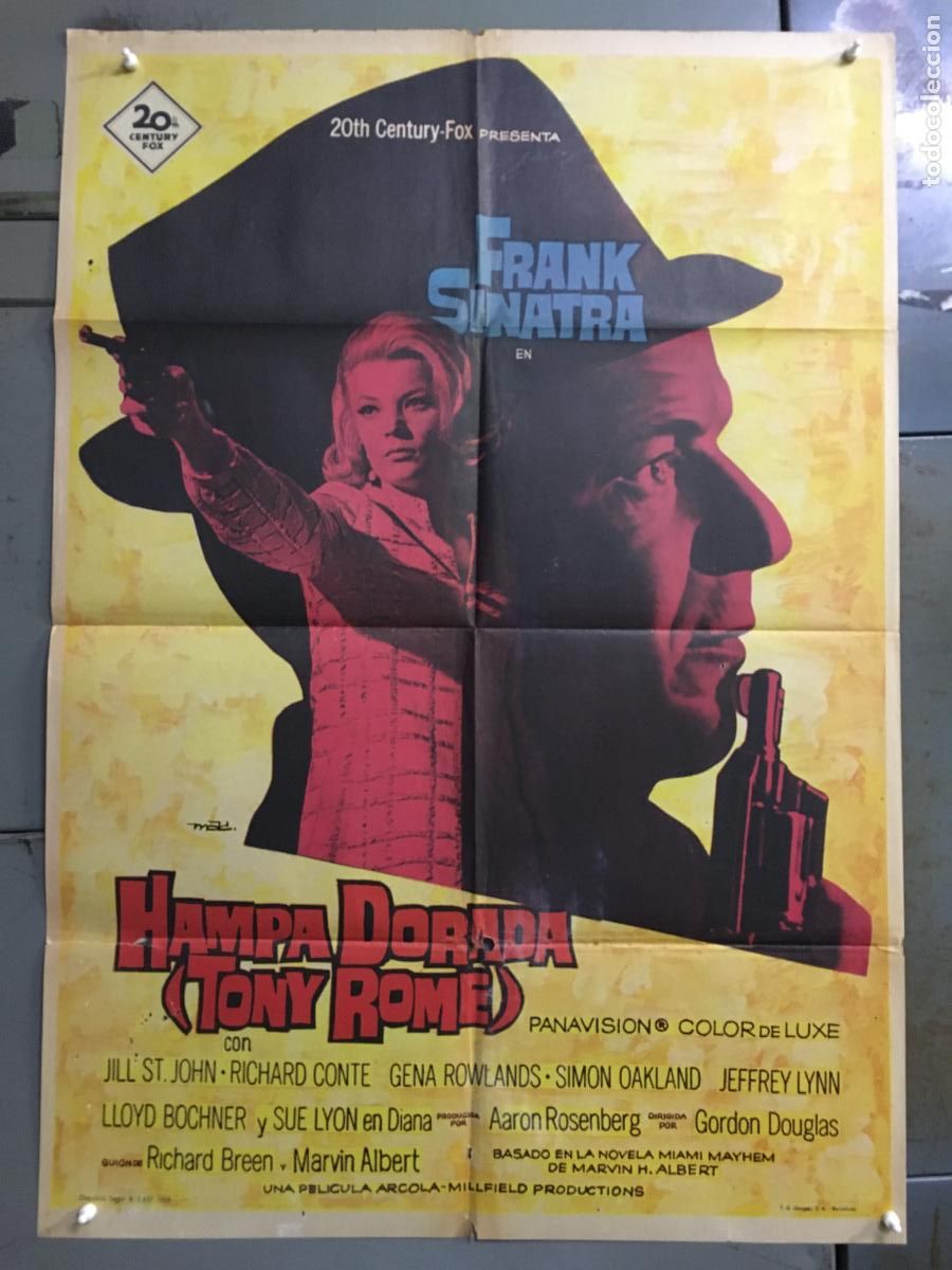 Cine: ODC C984 HAMPA DORADA TONY ROME FRANK SINATRA MAC POSTER ORIGINAL 70X100 ESTRENO