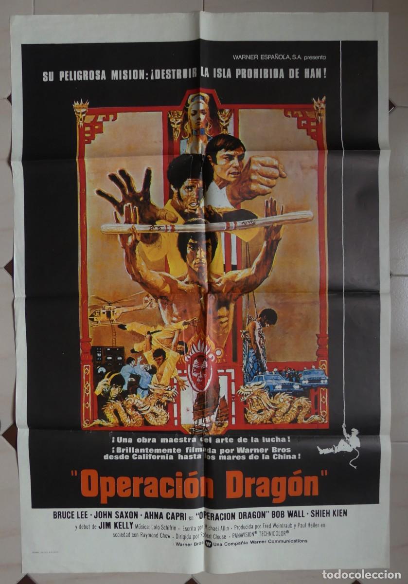 Cine: CARTEL DEL ESTRENO DEL FILM : OPERACION DRAGON ( 1979 ) (PAGO POR BIZUM - PEDIDO MINIMO 50 EUROS) )