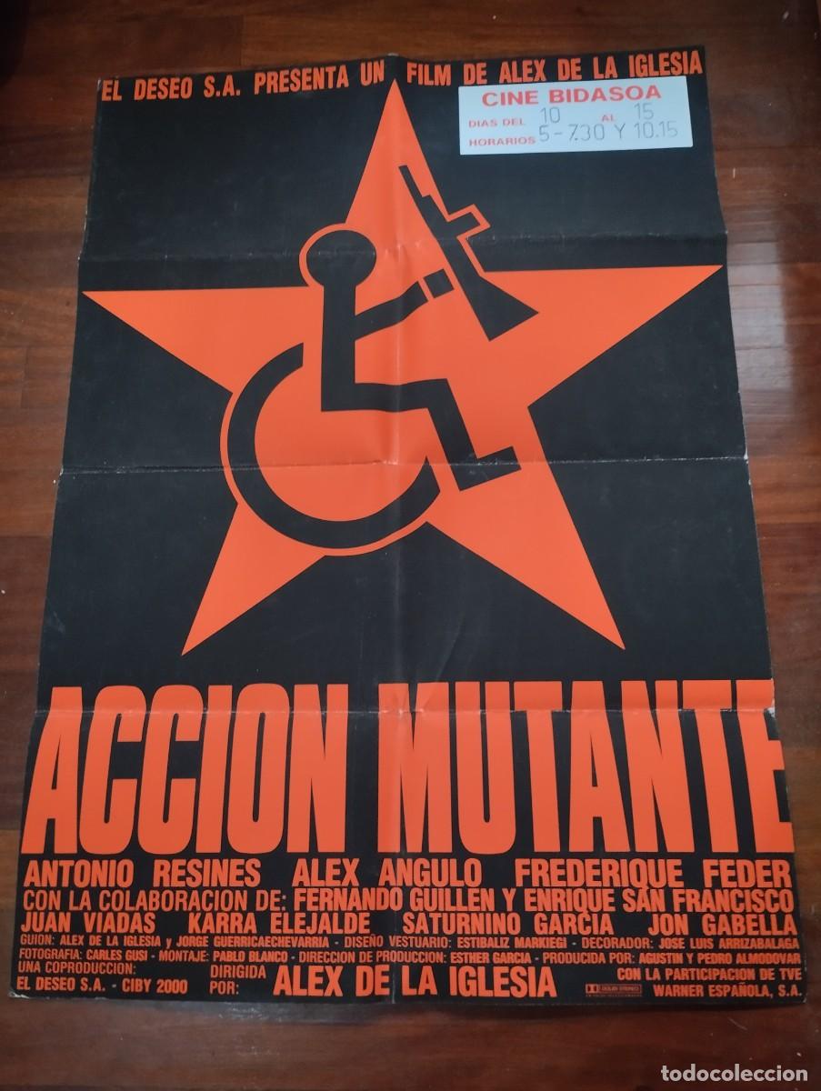 Cine: ACCI&Oacute;N MUTANTE ALEX DE LA IGLESIA ANTIGUO CINE BIDASOA IRUN. Gran Gramaje, cartel gordito