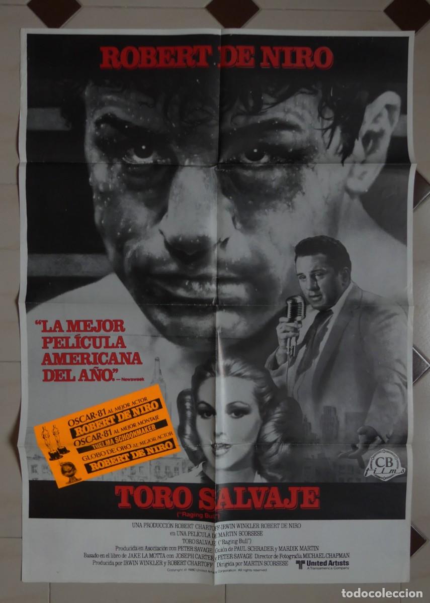 Cine: CARTEL DEL FILM : TORO SALVAJE ( 1980 ) (PAGO POR BIZUM - PEDIDO MINIMO 50 EUROS) )