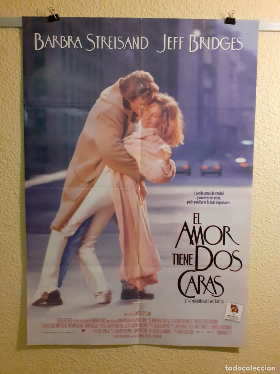 Cine: Cartel Original De Cine: El Amor Tiene Dos Caras (1996) - (Doble Cara) - Barbra Streisand
