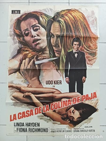 Cine: VKD 2715 LA CASA DE LA COLINA DE PAJA expose FIONA RICHMOND POSTER ORIGINAL 70X100 ESTRENO