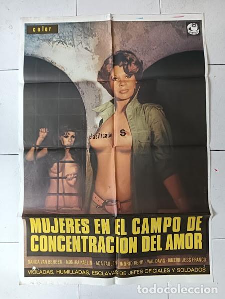Cine: VKD 2719 MUJERES EN EL CAMPO DE CONCENTRACION DEL AMOR JESUS FRANCO ADA TAULER POSTER ORG 70X100 EST