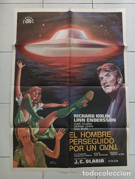 Cine: VKD 2723 EL HOMBRE PERSEGUIDO POR UN OVNI JUAN CARLOS OLARIA POSTER ORIGINAL 70X100 ESTRENO