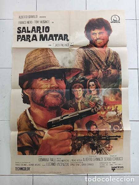 Cine: VKD 2724 SALARIO PARA MATAR FRANCO NERO SPAGHETTI POSTER ORIGINAL 70X100 ESTRENO