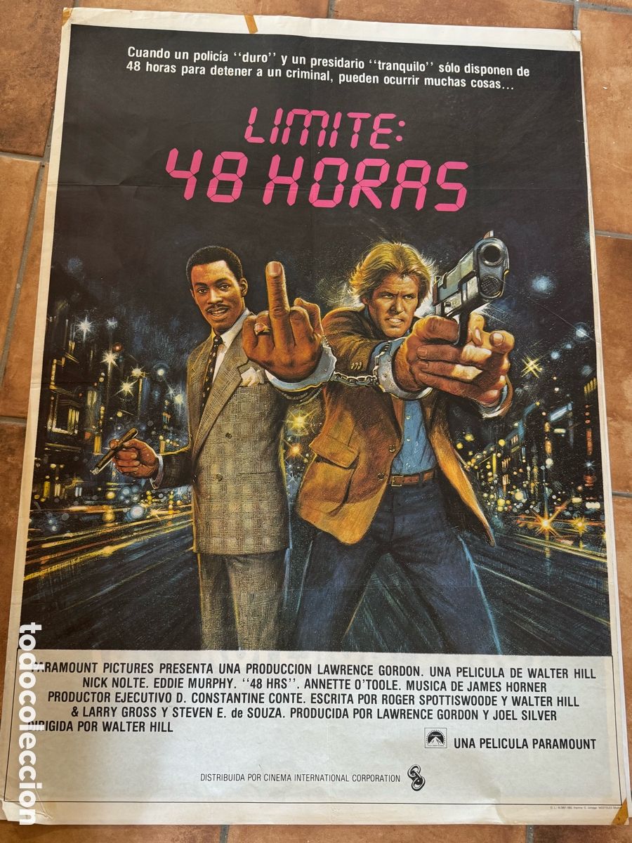 Cine: LIMITE 48 HORAS NICK NOLTE EDDIE MURPHY 1983 POSTER ORIGINAL