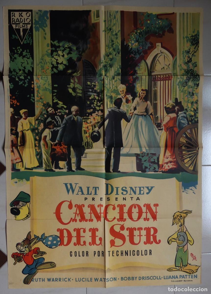 Cine: CARTEL ORIGINAL DEL ESTRENO DE : CANCION DEL SUR. (PAGO POR BIZUM - PEDIDO MINIMO 50 EUROS) )