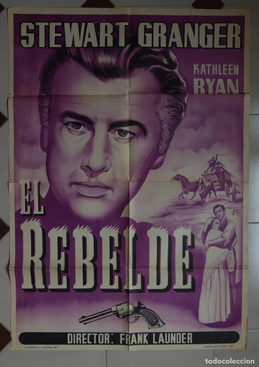 Cine: CARTEL ORIGINAL DEL FILM : EL REBELDE ( 1960 ) (PAGO POR BIZUM - PEDIDO MINIMO 50 EUROS) )