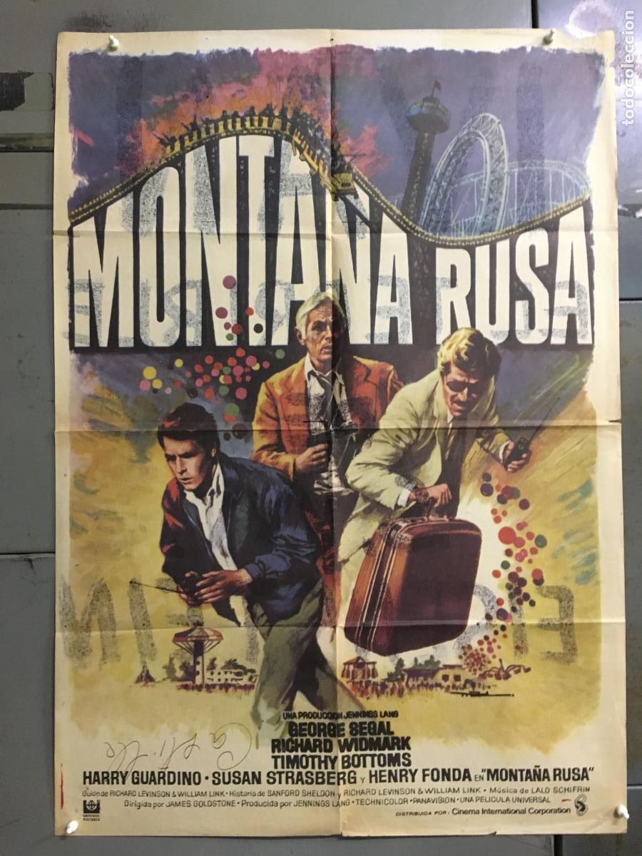 Cine: AFR28 MONTA&Ntilde;A RUSA GEORGE SEGAL POSTER ORIGINAL 70X100 ESTRENO
