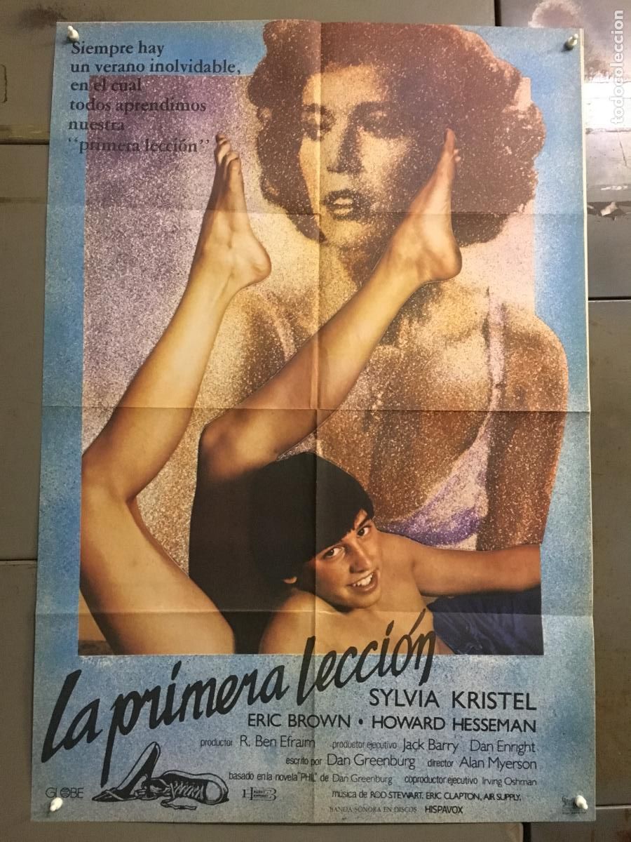Cine: AFR32 LA PRIMERA LECCION SYLVIA KRISTEL POSTER ORIGINAL 70X100 ESTRENO