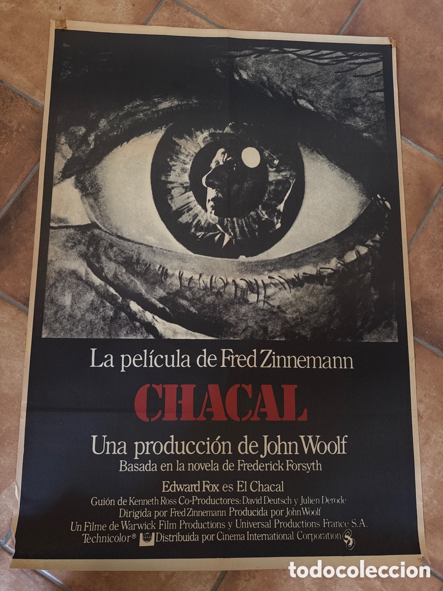 Cine: CHACAL poster cartel original fred zinnemann fredrick forsyth The Day of the Jackal