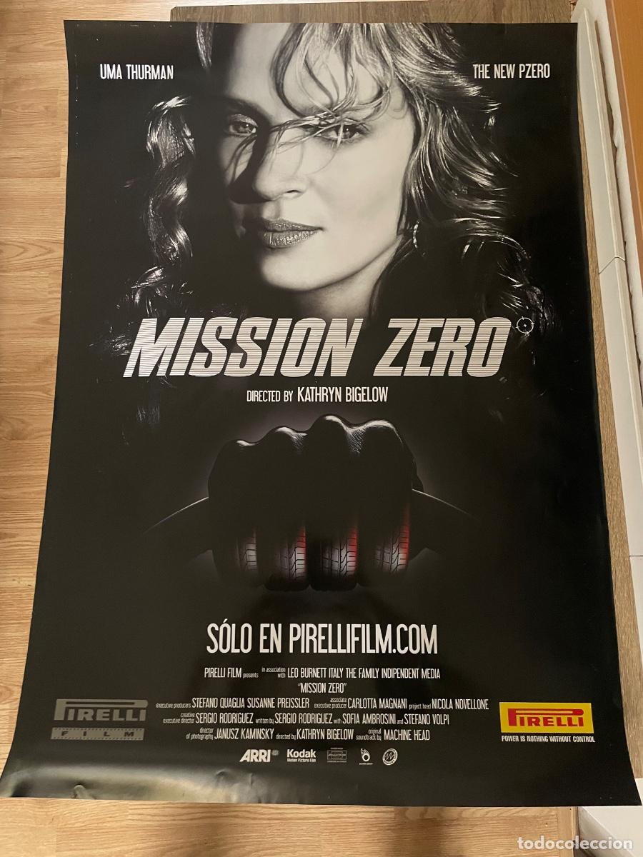 Cine: P&oacute;ster Oficial Pirelli &rdquo;Mission Zero&rdquo; (2007) - Uma Thurman & Lamborghini