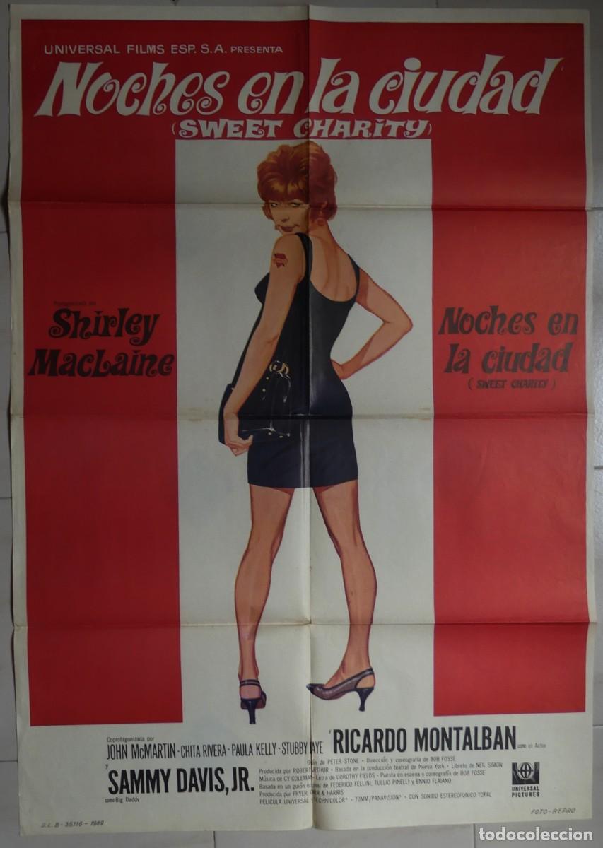 Cine: CARTEL DE : NOCHES EN LA CIUDAD ( 1969 ) (PAGO POR BIZUM - PEDIDO MINIMO 50 EUROS) )