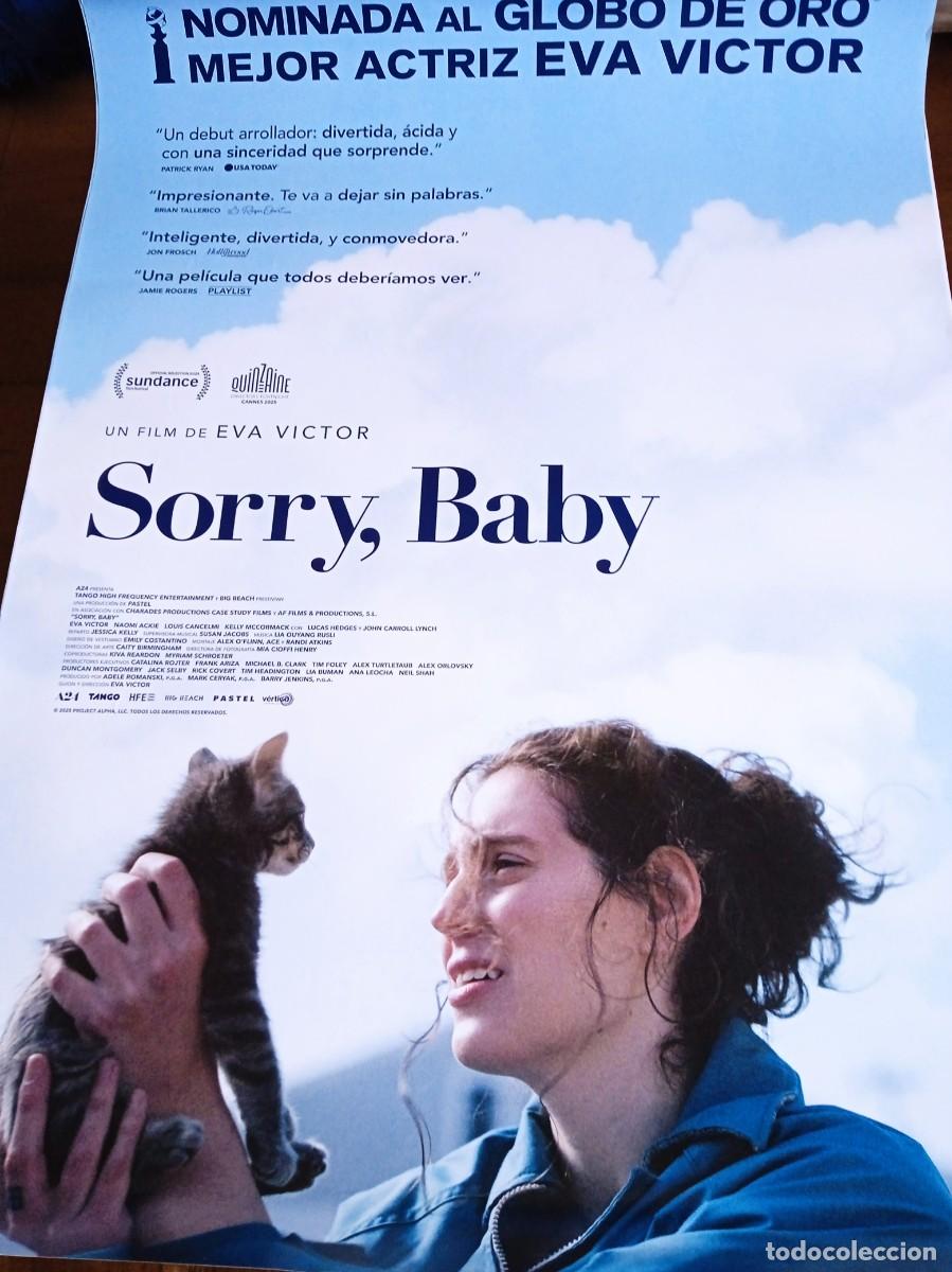 Cine: Sorry, Baby - Eva Victor, Naomi Ackie, Lucas Hedges, J. Carroll Lynch - Poster original Vertige 2025