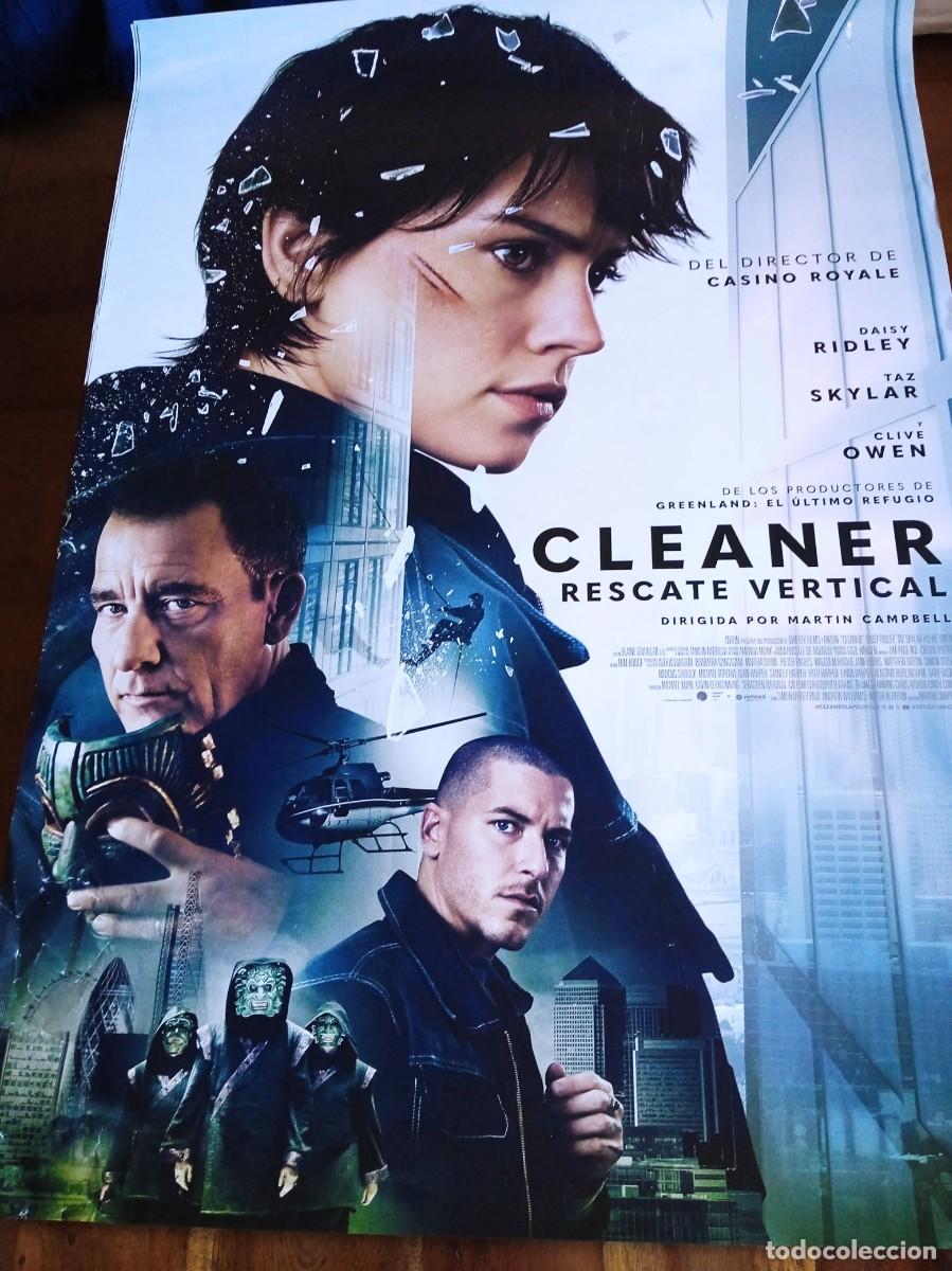 Cine: Cleaner Rescate vertical - Daisy Ridley, Taz Skylar, Clive Owen - Poster original Vertice 2025