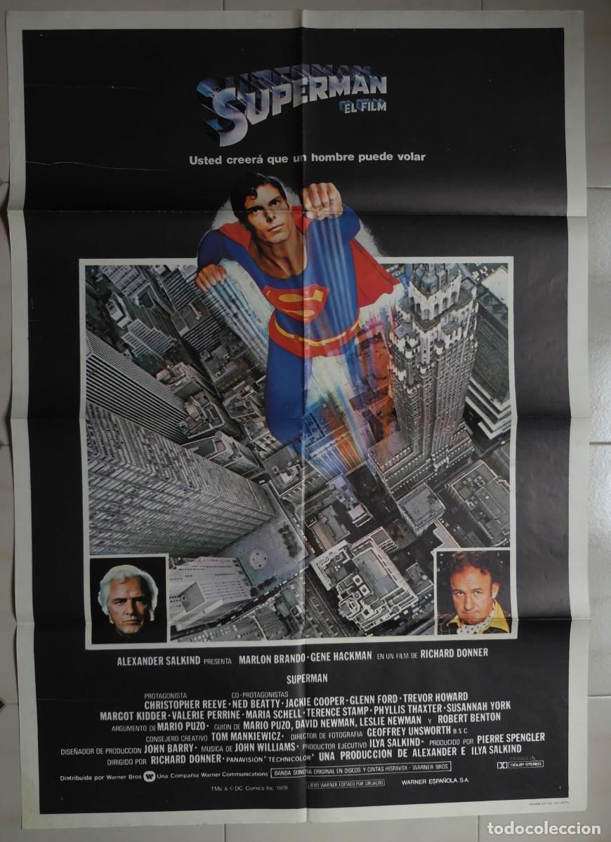Cine: CARTEL DE : SUPERMAN - EL FILM ( 1979 ) (PAGO POR BIZUM - PEDIDO MINIMO 50 EUROS) )