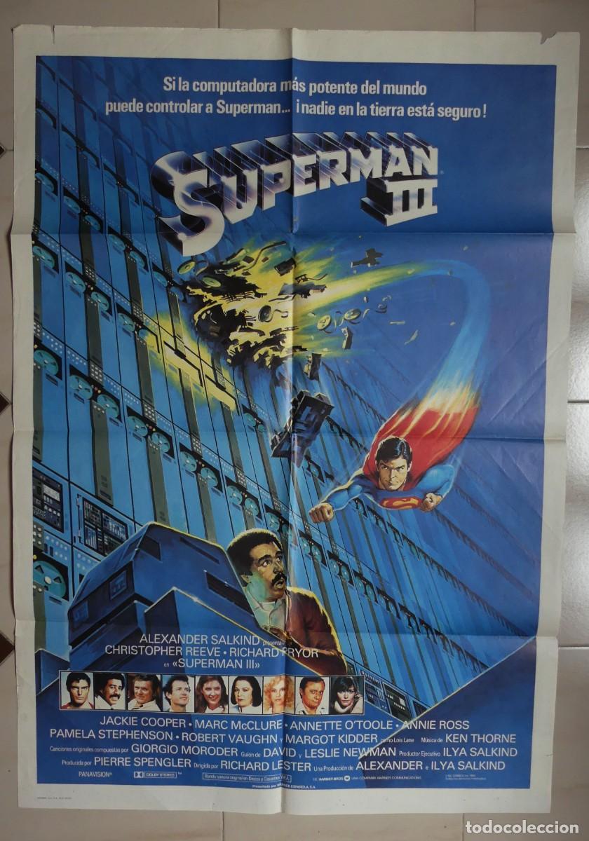 Cine: CARTEL DE : SUPERMAN III ( 1983 ) (PAGO POR BIZUM - PEDIDO MINIMO 50 EUROS) )
