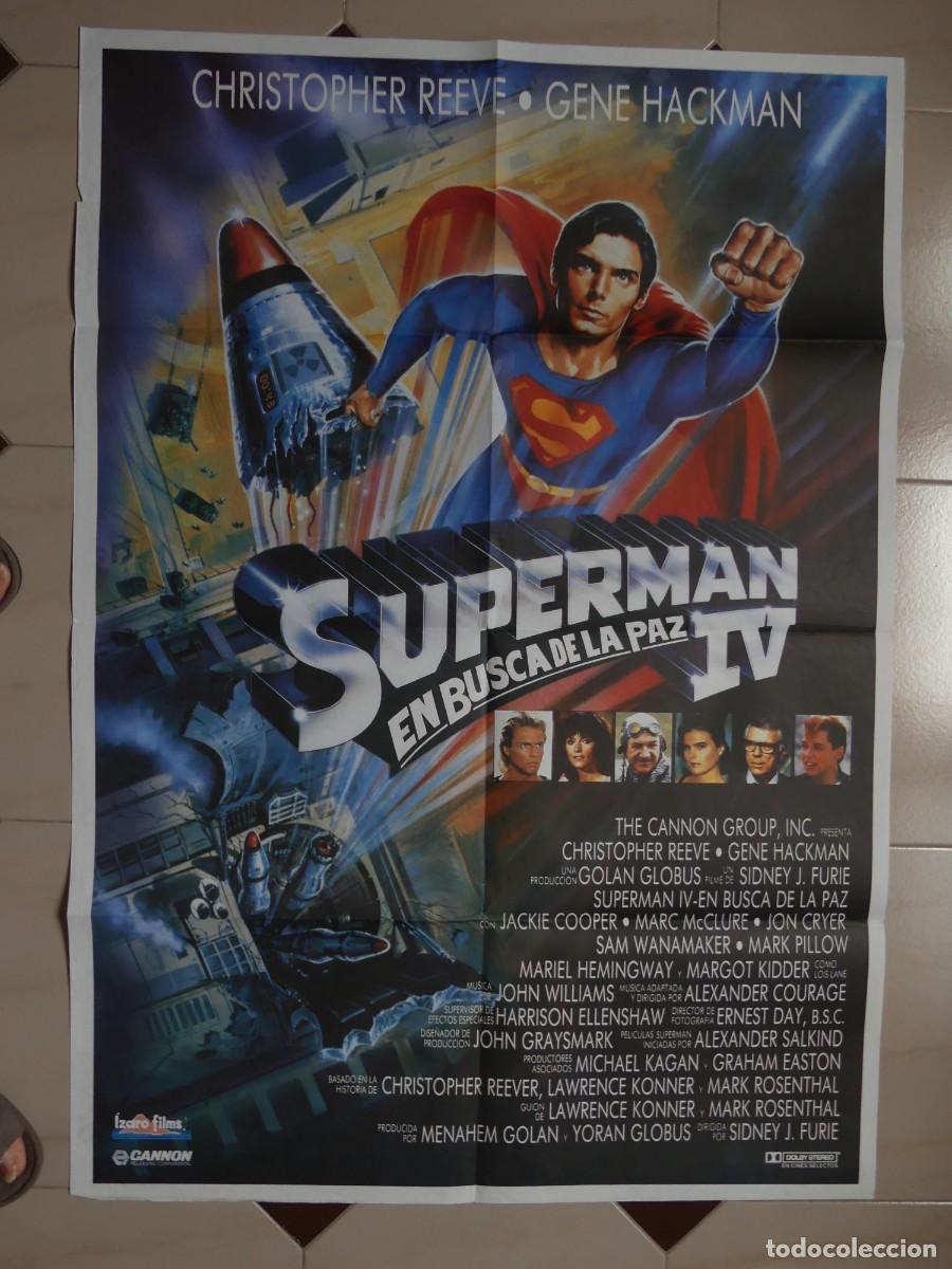 Cine: CARTEL ORIGINAL DE : SUPERMAN IV (PAGO POR BIZUM - PEDIDO MINIMO 50 EUROS) )