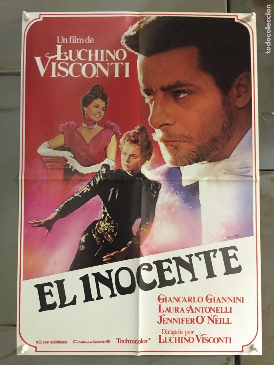 Cine: AFR52 EL INOCENTE LUCHINO VISCONTI LAURA ANTONELLI POSTER ORIGINAL 50X70 ESPA&Ntilde;OL h5