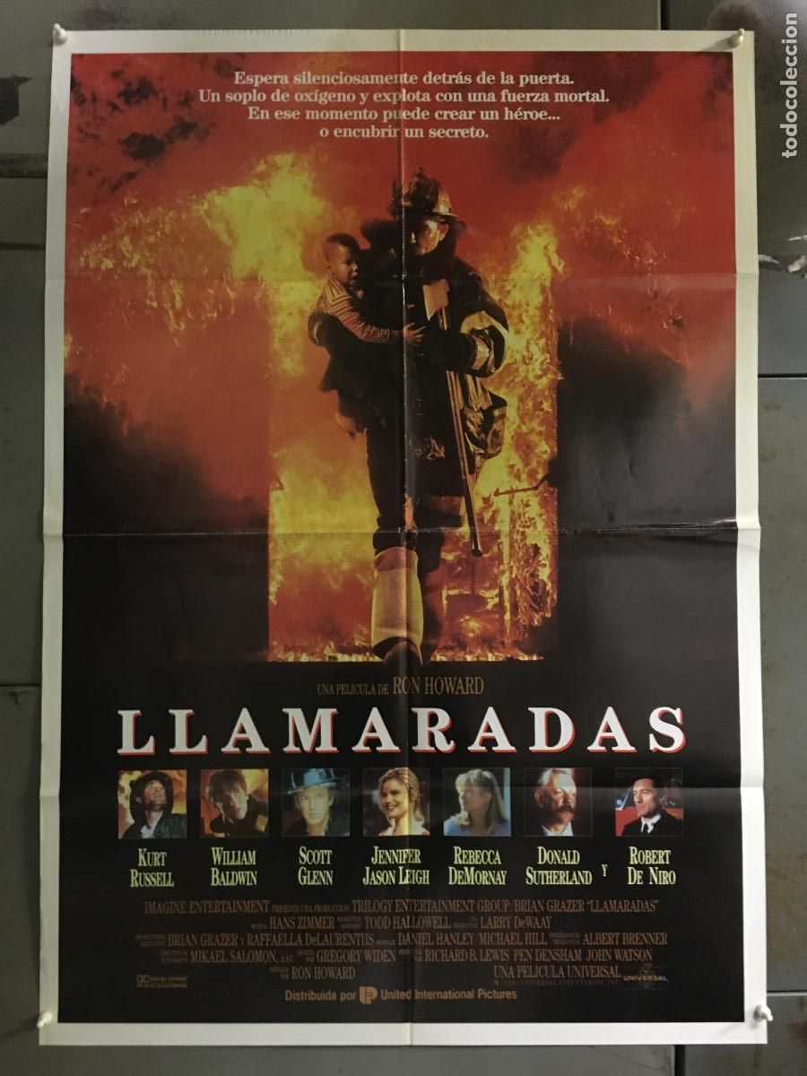 Cine: AFR70 LLAMARADAS KURT RUSSELL ROBERT DE NIRO POSTER ORIGINAL 70X100 ESTRENO