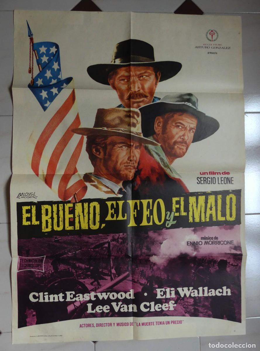 Cine: CARTEL ORIGINAL DE : EL BUENO , EL FEO Y EL MALO ( 1968 (PAGO POR BIZUM - PEDIDO MINIMO 50 EUROS) )