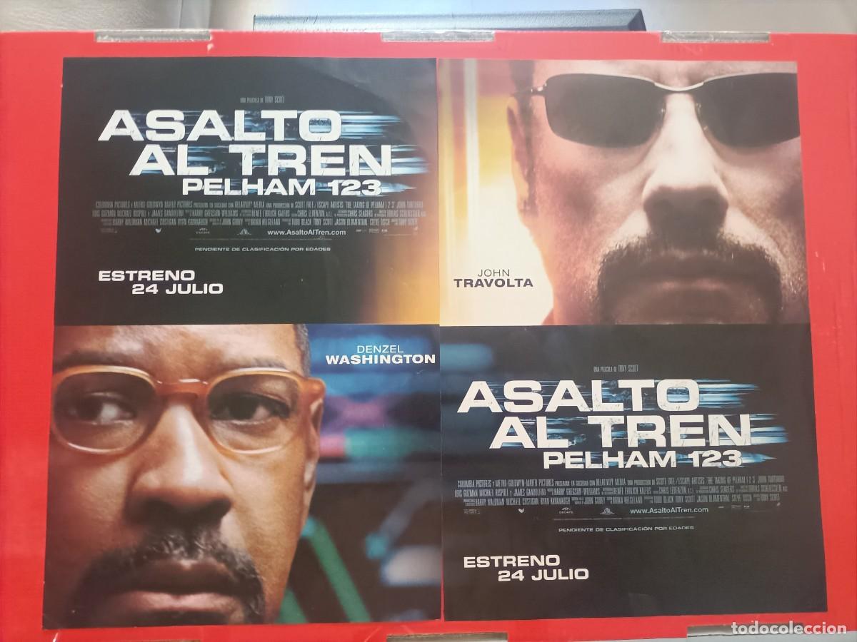Cine: CARTEL 2 CARTELES DE ASALTO AL TREN PELHAM 123 DENZEL WASHINGTON, JOHN TRAVOLTA.
