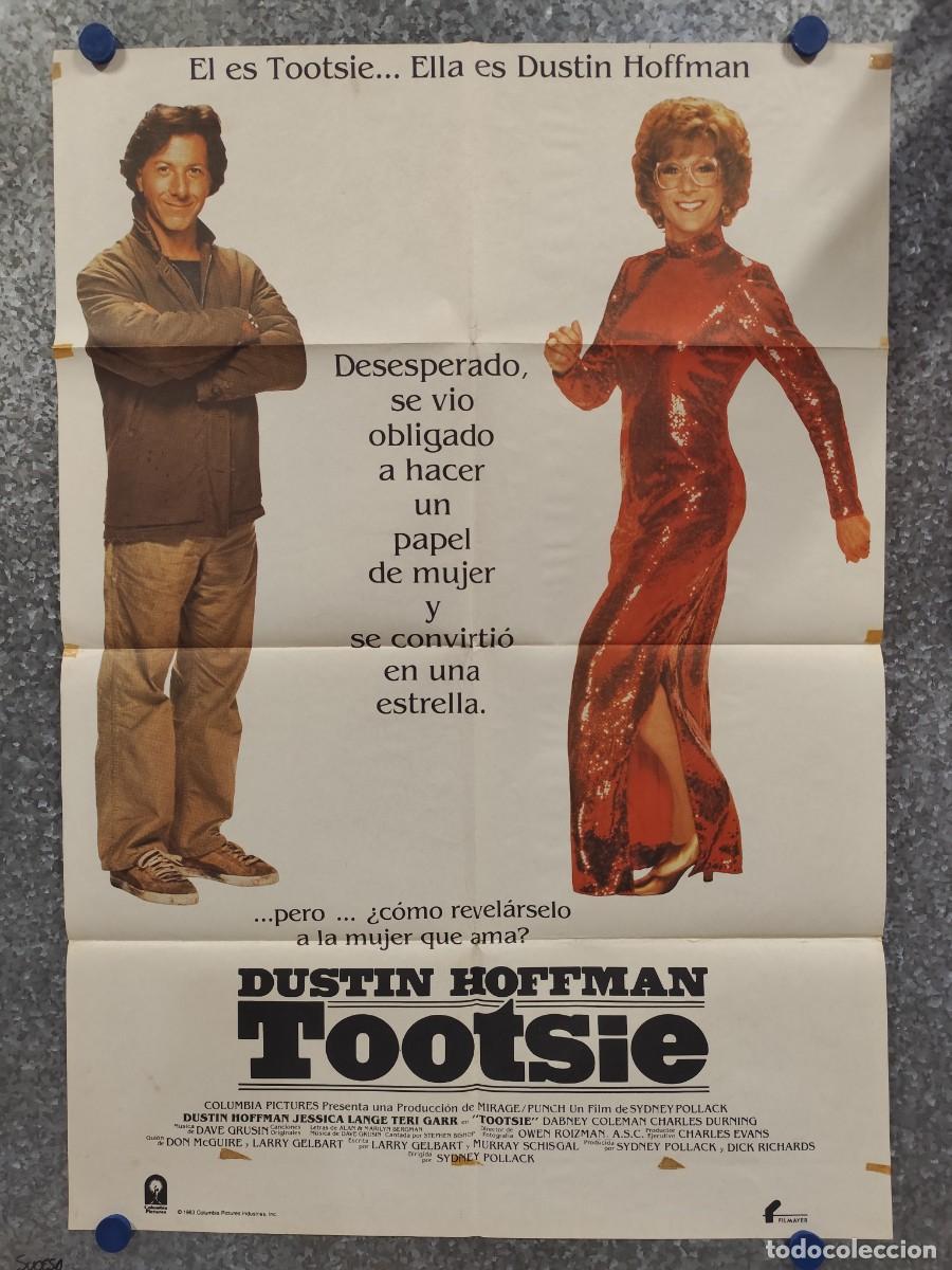 Cine: Tootsie. Dustin Hoffman, Jessica Lange, Geena Davis, Charles Durning. A&Ntilde;O 1983. POSTER ORIGINAL