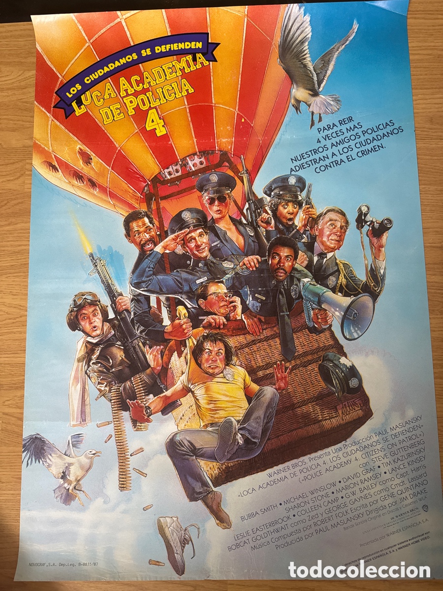 Cine: LOCA ACADEMIA DE POLICIA POSTER ORIGINAL DREW STRUMAN CARTEL ESTRENO