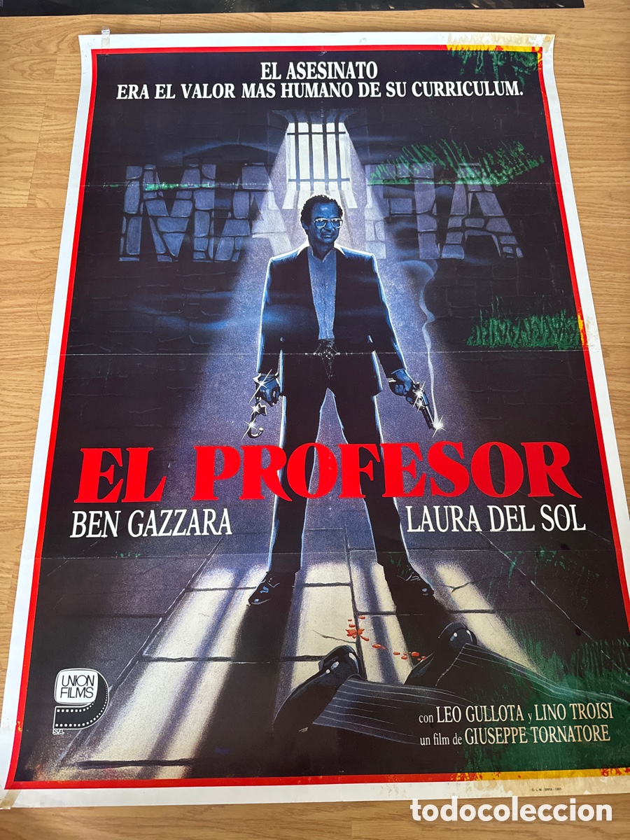 Cine: EL PROFESOR BEN GAZZARA LAURA DEL SOL POSTER ORIGINAL 70X100 ESTRENO