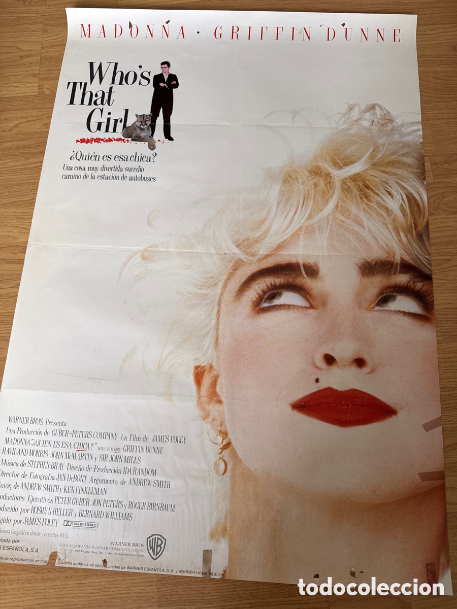 Cine: CARTEL CINE WHOS THAT GIRL MADONNA GRIFFIN DUNNE 1987