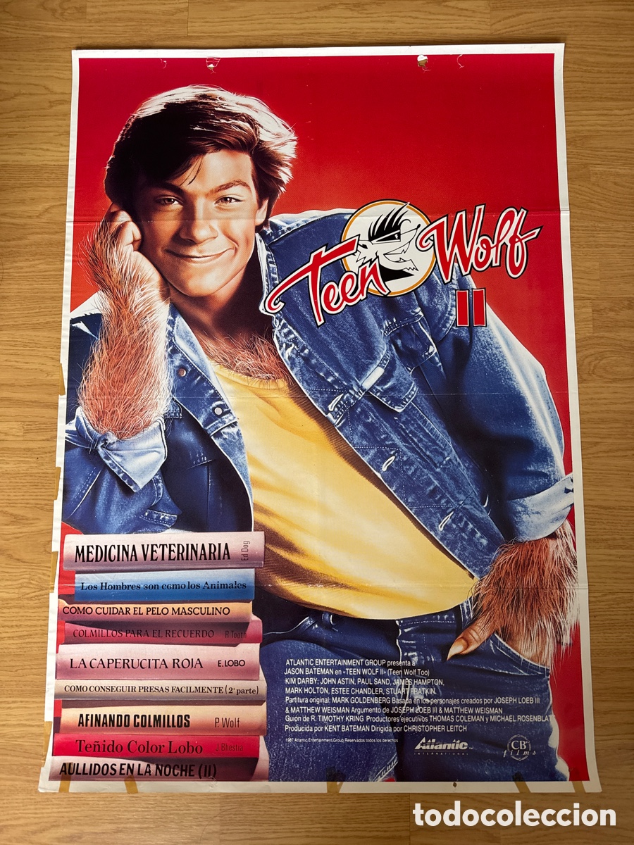 Cine: Poster original Teen Wolf II Jason Bateman, Kim Darby, John Astin, Paul Sand