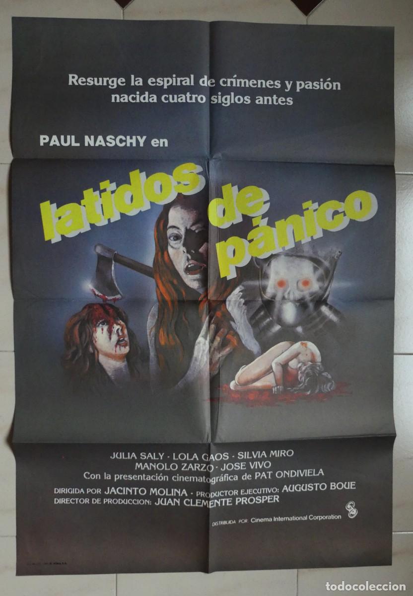 Cine: CARTEL ORIGINAL DE : LATIDOS DE PANICO( 1983 ) (PAGO POR BIZUM - PEDIDO MINIMO 50 EUROS) )