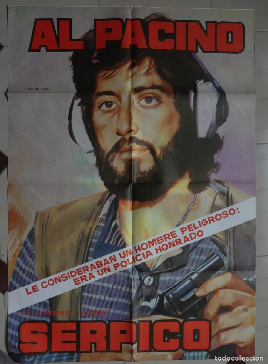 Cine: CARTEL ORIGINAL DE SERPICO ( 1983 )(PAGO POR BIZUM - PEDIDO MINIMO 50 EUROS) )