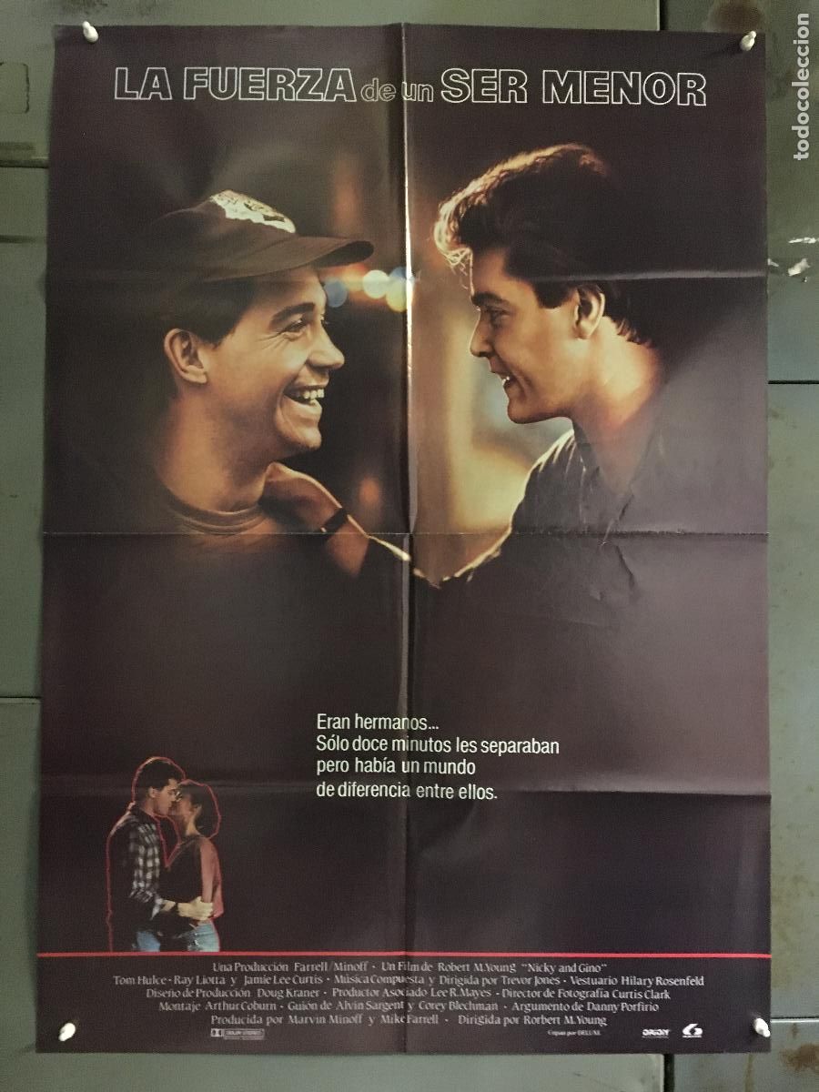 Cine: AFS00 LA FUERZA DE UN SER MENOR TOM HULCE RAY LIOTTA JAMIE LEE CURTIS POSTER 70X100 ESTRENO