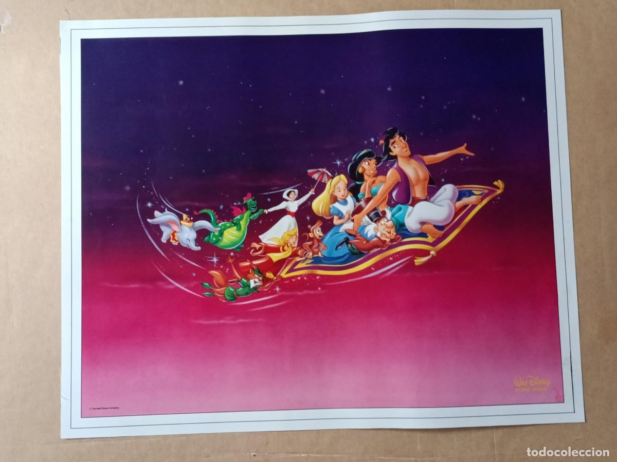 Cine: CARTEL L&Aacute;MINA WALT DISNEY ALADDIN, ALICIA, MARY POPPINS, PEDRO Y EL DRAG&Oacute;N ELLIOT, ROBIN HOOD, DUMBO