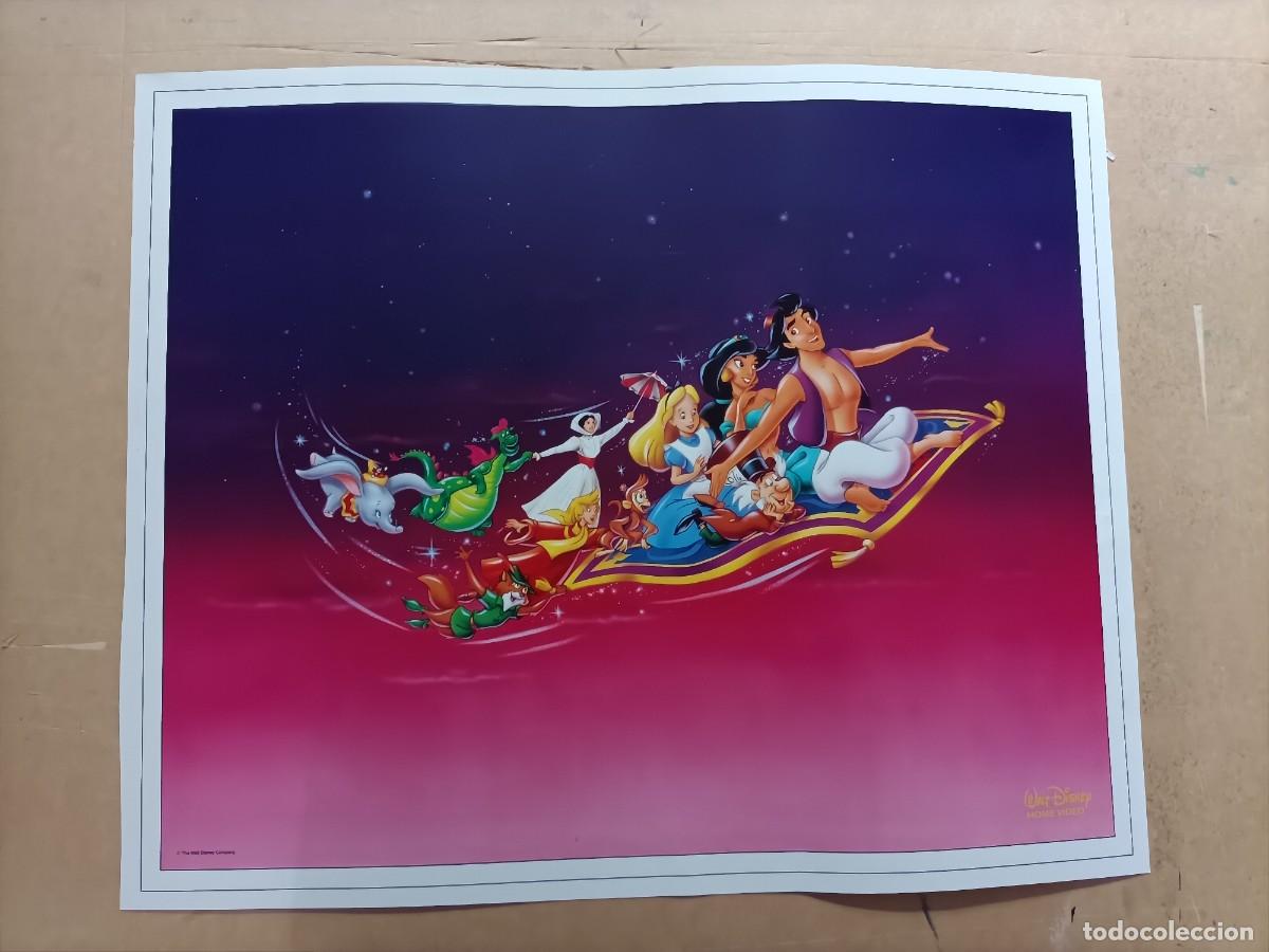 Cine: CARTEL L&Aacute;MINA WALT DISNEY ALADDIN, ALICIA, MARY POPPINS, PEDRO Y EL DRAG&Oacute;N ELLIOT, ROBIN HOOD, DUMBO