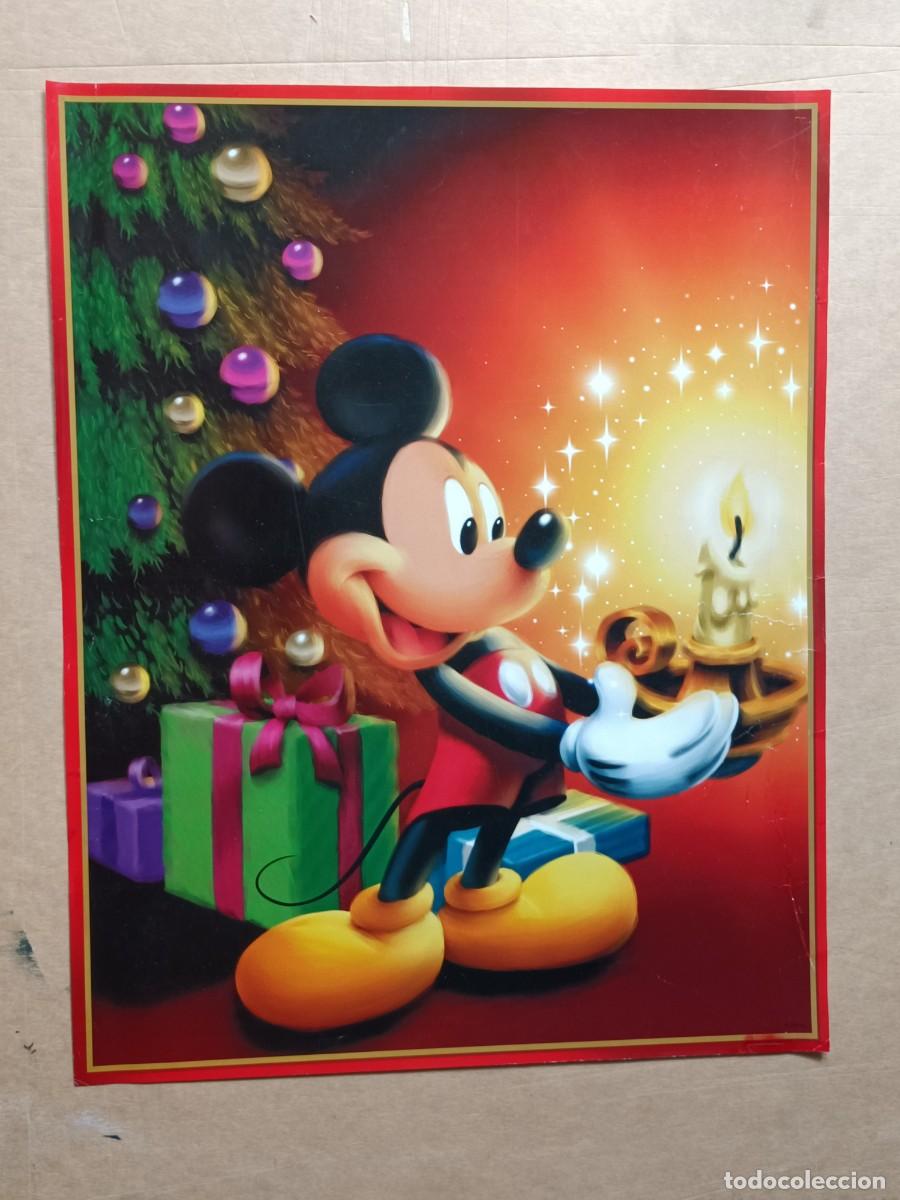 Cine: CARTEL L&Aacute;MINA WALT DISNEY MICKEY MOUSE DESCUBRIENDO LA NAVIDAD. MIDE 46X36 CM.