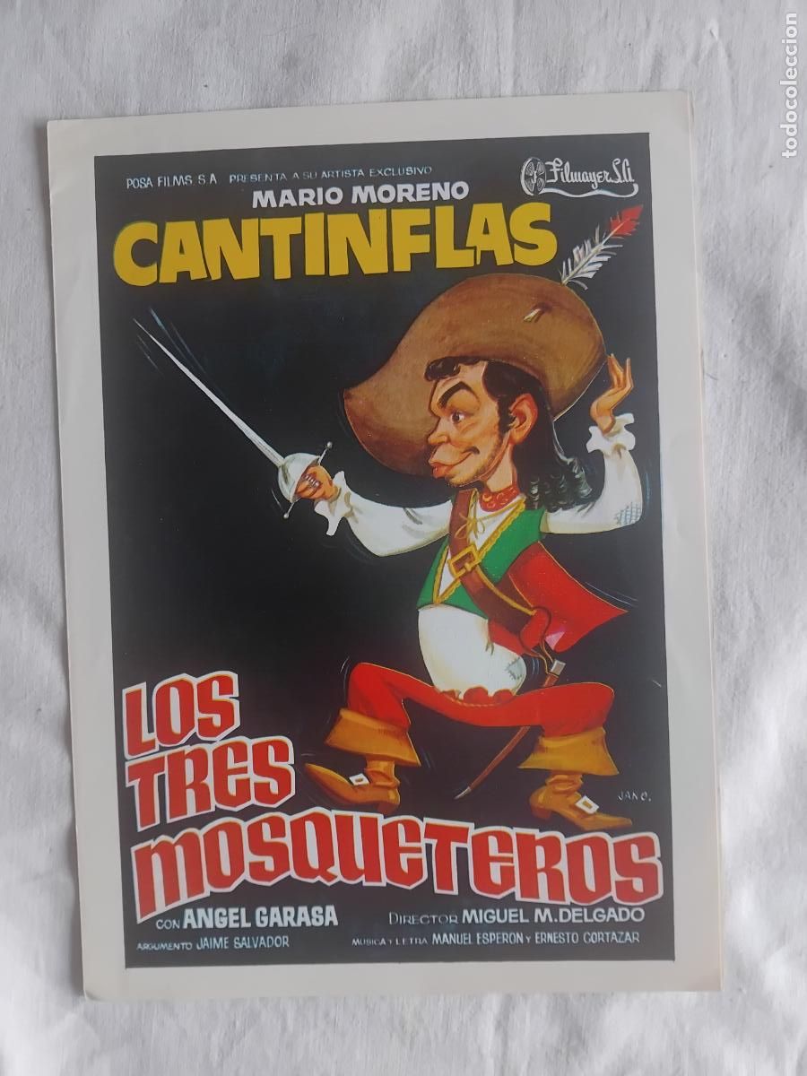 Cine: GUIA DE CINE MARIO MORENO CANTINFLAS EN LOS TRES MOSQUETEROS